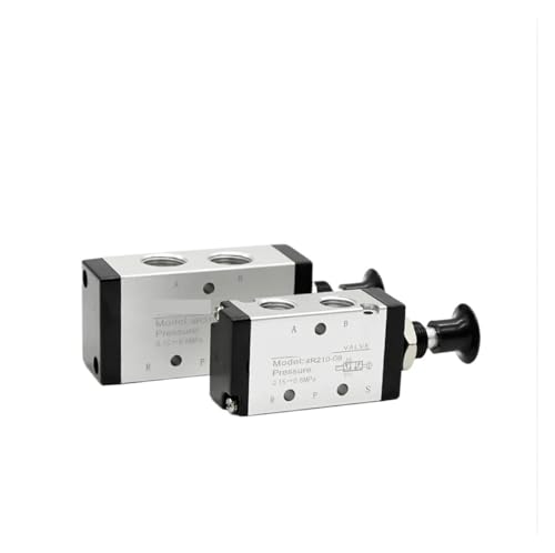 Interruptor de control neumático 4R310-10, válvula manual de 5 vías y 2 posiciones mecánico 5