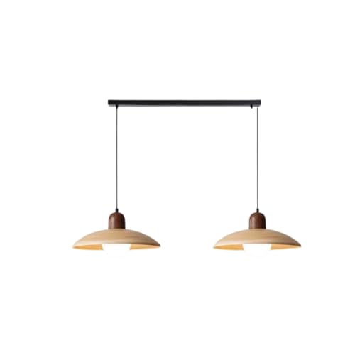 Suspension en bois massif luminaire suspendu japonais réglable pour chambre et salon G9