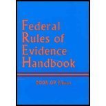 Federal Rules of Evidence Handbook 2008-2009 1422425495 Book Cover