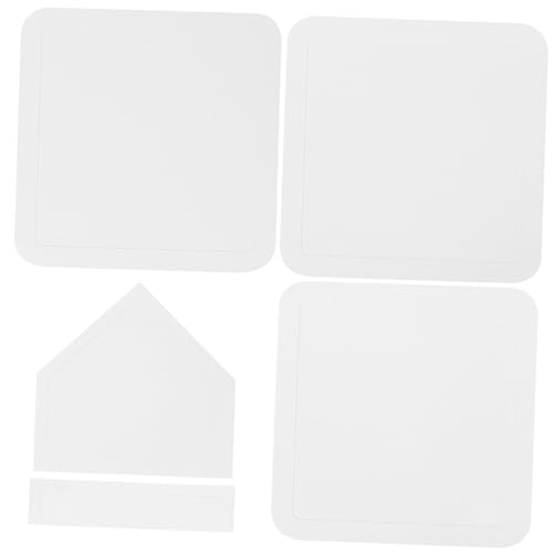 BESPORTBLE 5pcs Non- Rubber Baseball Base Pitching Plates for Backyard Play Softball Kickball Training Portable Lightweight for School Practice