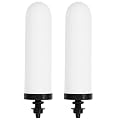 HUINING 2PCS 7" Ceramic Filter Candle Activated Carbon Replacement Filters Compatible with ProOne and Berkey Countertop Gravity Water Filter System, Household Water Bucket,Water Cooler Filtration