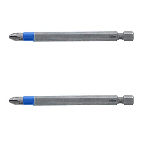 Wiha TerminatorBlue Impact Bit Phillips #2 évite la casse des embouts longs pack de 2