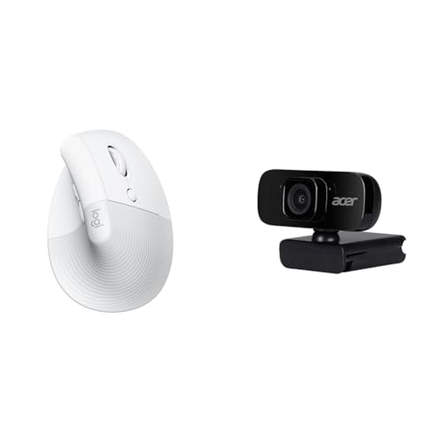 Logitech Lift Ratón Ergonómico y cámara Acer FHD para ganar bienestar en el teletrabajo