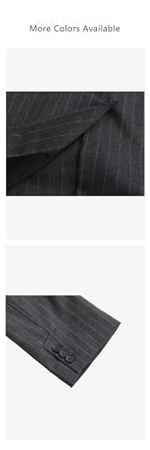 Women's Set Stripe Decoration Spliced Sleeve Coat Pants Outer Skirt Suit2