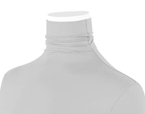 Image of AUHEGN Women's Long Sleeve Lightweight Turtleneck Top Pullover Casual Active Layer Tops Shirts