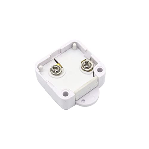 Image of 250 Volts White Wardrobe Cabinet Door 1 Way Switch ON /OFF Light Control Switch (Pack of 8 Pcs)