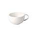 Villeroy und Boch - NewMoon Kaffeeobertasse, elegante Tasse für die Kaffeestunde, Premium Porzellan, spülmaschinenfest, weiß, 300 ml