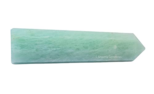 Image of Amazing Gemstone Amazonite Crystal Towers ~ Natural Healing Crystal Point Obelisk for Reiki Healing and Crystal Grid (2 inch to 3 inch Inch)