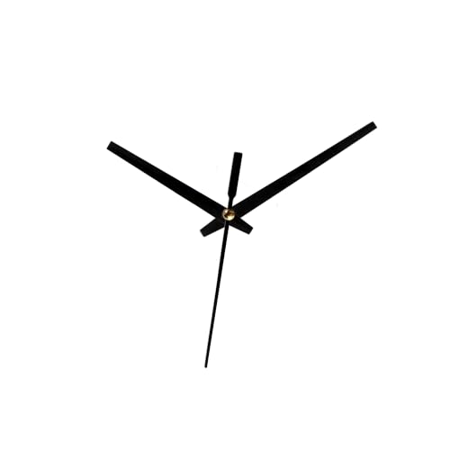 Image of 18mm Sweep and Silent Clock Machine and Sturdy Black Metal Needle | Non-Ticking Battery Operated Clock Movement Replacement for DIY Resin Clocks | Art and Craft