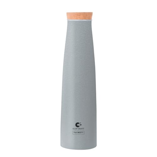 Image of Clay Craft Vacbott Chariott Cork Single Walled Non Insulated Water Bottle, 900ml (Grey - 1 PC) Steel Water Bottles for School, Office, Home, Gym, Water Bottle for Men Leakproof, Rust free Steel Bottle