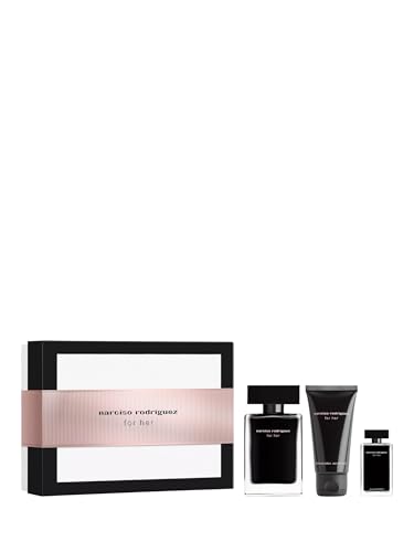 Narciso Rodriguez For Her Eau de Toilette   Set de regalo de 50 ml (contiene 50 ml EDT, loción corporal de 50 ml y miniatura de 7,5 ml)