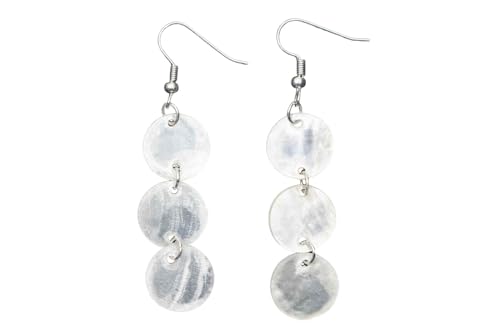 Boucles d'oreilles coquillage mer et vacances pour look d'été