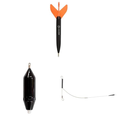 【セット買い】サニー商事(SANY) アポロ電気ウキ 10号 オレンジ + サニー商事(SANY) アポロ一発カゴ 10号 ブラック + サニー商事(SANY) アポロアーム φ1.2-φ0.7-17cm