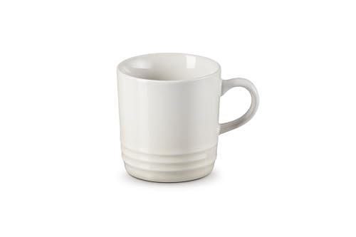 LE CREUSET Tasse à Cappuccino en Céramique, 200 ml, Hauteur 10 cm, Meringue, 70303207160099
