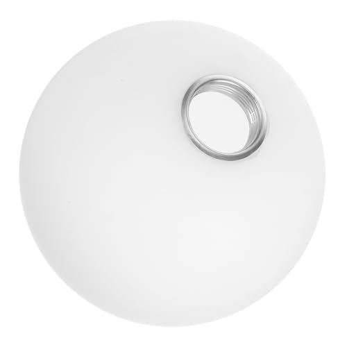 KONTONTY Pantalla De Lámpara Esférica 200 Mm Para Bombillas E27, Cristal Esmerilado Blanco Lechoso, Antideslumbrante, Casquillo Roscado, Para Lámparas Colgantes Interiores