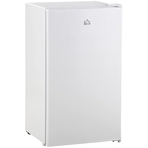 HOMCOM 91 Litre Freestanding Under Counter Fridge with Chiller Box, Reversible Door, Adjustable Thermostat, 47.5cm Wide…