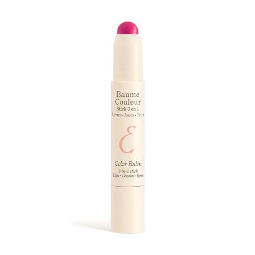 Embriolisse - Bálsamo color stick 3 en 1 rosa frambuesa - labios, mejillas, ojos - 98% natural - vegano - sin perfume - Hidratante con Centella & Aloe Vera - Fabricado en Francia