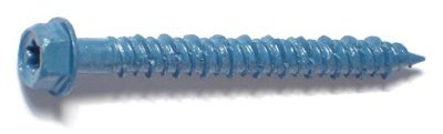 212 Main 51214 0.25 x 2.25 Inch Star Hex Head Masonry Screw (Pack of 100)