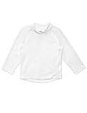 Leveret Long Sleeve Baby Boys Girls Rash Guard Sun Protected UPF + 50 Kids & Toddler Swim Shirt (White, Size 3 Toddler