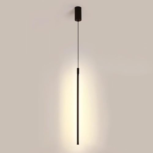 Lámparas colgantes lineales para comedor y barra de bar con luz LED cálida 2