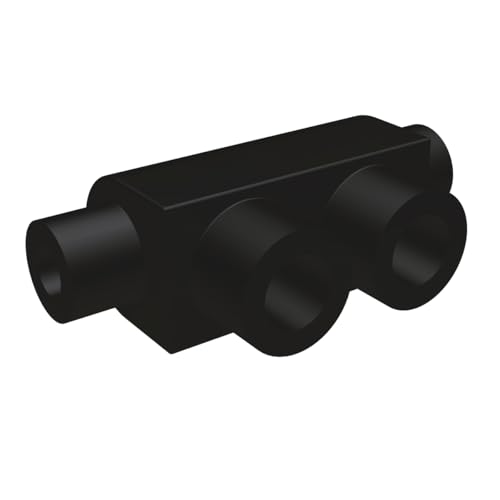 Burndy 1PBS1/0 Black Unitap UV Rated, 2 Ports, #14-1/0 AWG/kcmil Wire Range, 2.91