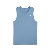 PUMA Men's TAD Tech Triblend Sleeveless Tank, Cool Blue, Small
