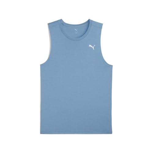 PUMA Men's TAD Tech Triblend Sleeveless Tank, Cool Blue, Small
