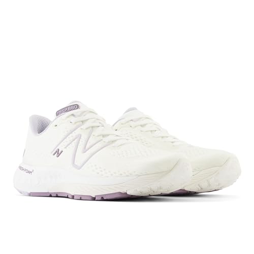 New Balance Women's Fresh Foam 880 V13 Running Shoe, Sea Salt/Grey Violet, 5 Medium
