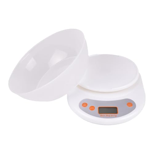 食品デジタルスケール - 小型食品測定スケール、電子食品スケール| 取り外し可能なボウル付きキッチンベーキングスケール ノンスリップ ディライト 小型重量測定器 キッチンレストラン ベーキングクッキング用