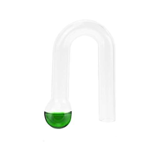 Senzeal Hang On CO2 Drop Checker Glass Aquarium Monitor CO2 Indicator for Planted Fish Tank