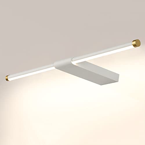 ZJFHEYUO Lámpara LED Lineal para Espejo de baño, lámpara Minimalista para tocador, lámpara de Tira Larga con 3 Modos de Color, lámpara de Pared para Espejo de baño, iluminación f