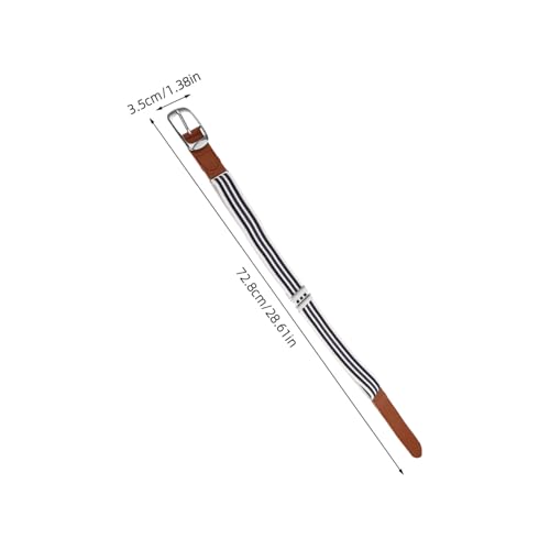 CLISPEED Elastic Sports Belt for Teens Adjustable Outdoor Hiking Belt Durable for Boys Versatile Casual Wear Comfortable PU Leather Waistband2