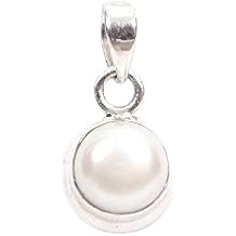 11.25 Ratti Natural Pearl Gemstone Original Certified moti panchhdhaatu/Ashtadhatu Silver Pendant