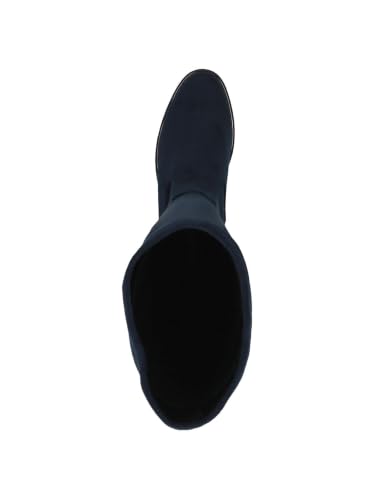 Caprice Damen Mode-Stiefel flach, Blau (NAVY STRETCH), 41 – Ansicht 2