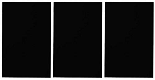 RiteCo 15203 Posterboard/Railroad Board, 4-Ply, 22" x 28", Black (Pack of 25) (Тhrее Pаck)