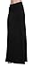 Urban CoCo Women's Stylish Spandex Comfy Fold-Over Flare Long Maxi Skirt (M, Black)