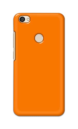 Image of Plain Orange Hard Back Case Cover for Redmi Y1 / Redmi Note 5A / Redmi Note 5A Prime Back Cover -(J5) VNS2229