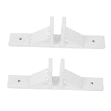 BEBEMOKO 2pcs Garden Fence Base Holder Durable Stand Supports for Lawn Picket Fencing Prevents Wind Damage...