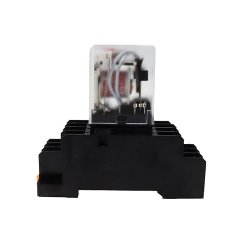 Relais électromagnétique MY4NJ 12V DC avec embase rail DIN pour circuit de commande - 2