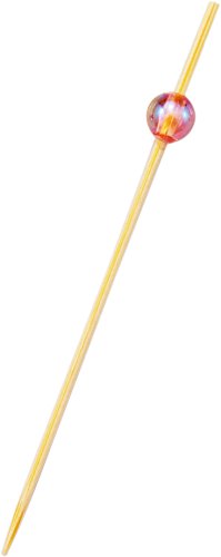 Amazon｜神堂(Shindo) 竹のたより 串 ビーズピックス(ピンク)7cm 50本