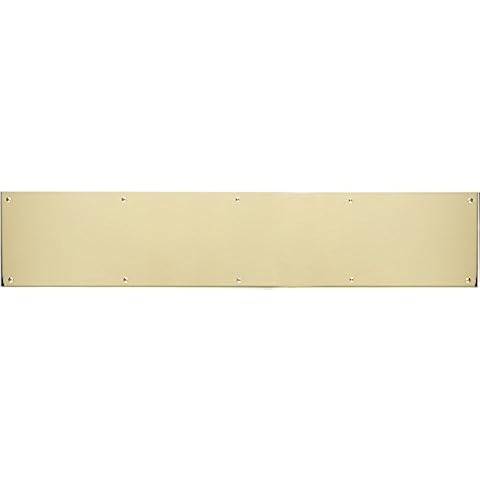BRASS Accents A09-P0834-628MAG 8 in. x 34 in. Kick Plate Polished Brass-Aluminum Magnetic Mount Cover