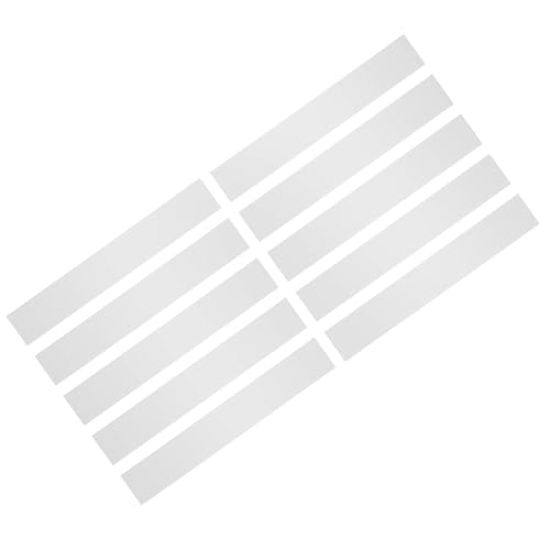 QUARKZMAN 304 Edelstahl Flachstahl 0.6x50x405mm Metallstreifen Unterlegscheibenblech Edelstahlblechstreifen Flachmetallplatte für Küchenspaltfüllung Reparatur DIY Handwerk 10 Stück