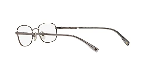 Brooks Brothers Men's Bb 363 Oval Prescription Eyewear Frames, Gunmetal/Demo Lens, 50 Mm #TOP4