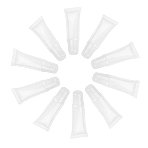 Peosaard Tubo de viaje para apretar, tubo cosmético recargable vacío, embalaje de muestra de viaje, contenedor de almacenamiento para champú, loción corporal, tubos de pasta de dientes vacíos