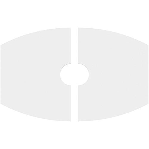 Image of Ekena Millwork CMP26X17KY2-04000 Kailey Architectural Grade PVC Contemporary, Two Piece Urethane Ceiling Medallions 26 inchW x 17 3 /8 inchH x 4 inchID x 14 inchC x 1 inchP