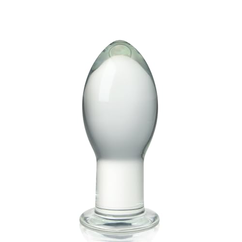 Roluck Glas Analplug Kristall Buttplug Glasdildo Plug Prostata Massage G-Punkt Masturbation Stimulator Anal Sexspielzeug für Frauen Männer Paare (S)