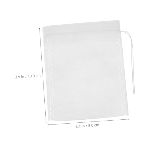 Bolsas reutilizables con cordón para té 100 pcs miniatura 2