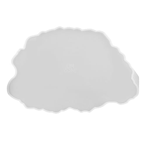 Uonlytech Molde De Silicona Para Platos De Epoxi Bandeja Creativa De Cristal Molde Diy Para Bricolaje Para Manualidades y Decoración De Hogar
