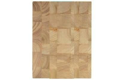 Vision4ever End Grain Wood Wooden Slicer Chopping Slicing Board (35x25cm)