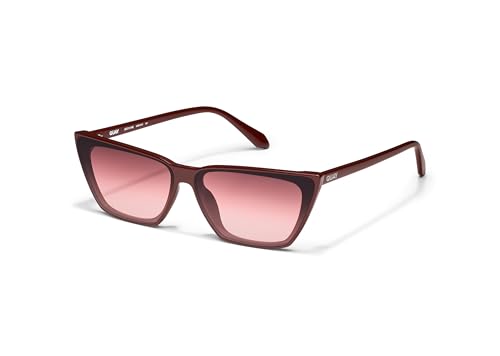 Quay - Womens Sunglasses, Cat Eye Lenses with UV Protection, Oversized Sunglasses (Bad Habit, Oxblood)2